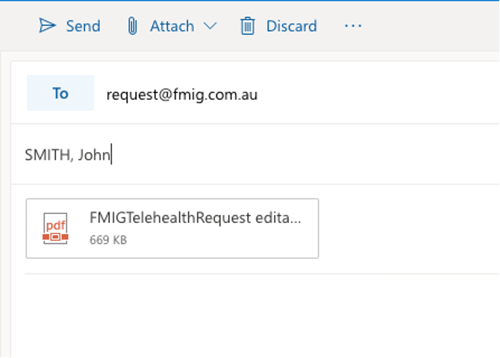 Fmig Telehealth Request Email Attachment | Medical Imaging Services | FMIG